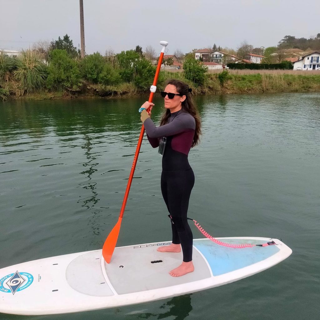 Sur la nivelle en stand up paddle