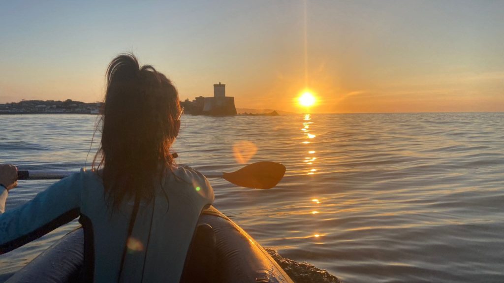Kayak Socoa Coucher de Soleil