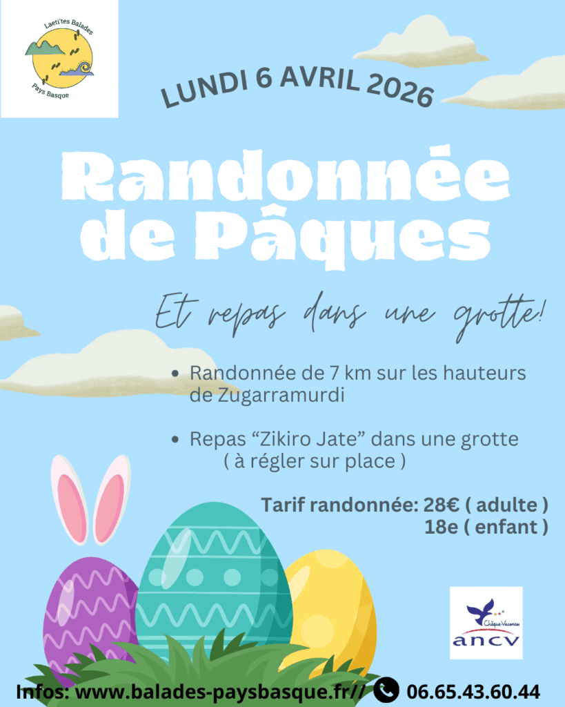 Randonnee Paques 1 - Laeti'tes Balades Pays Basque